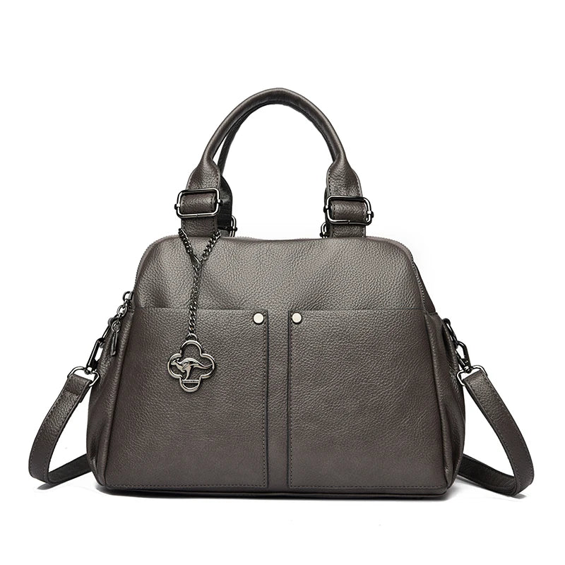 STRUCTURED TOP-HANDLE CROSSBODY BAG