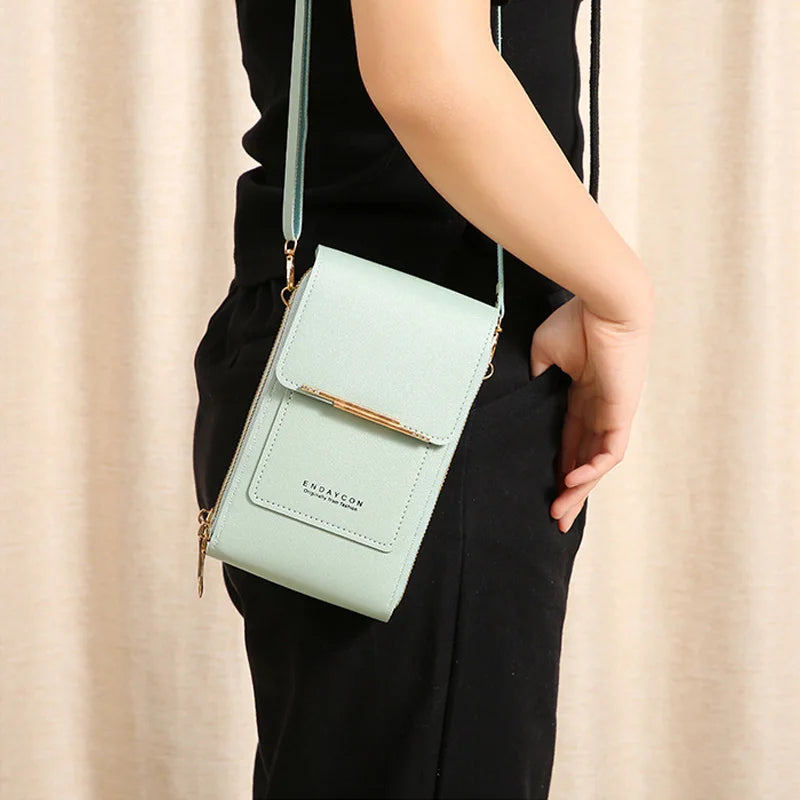 TOUCH SCREEN PHONE PURSE – CROSSBODY WALLET & MULTI-COMPARTMENT ORGANIZER