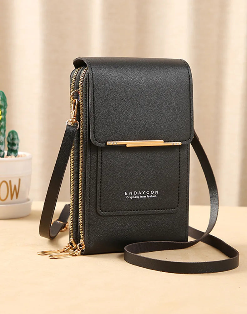 TOUCH SCREEN PHONE PURSE – CROSSBODY WALLET & MULTI-COMPARTMENT ORGANIZER