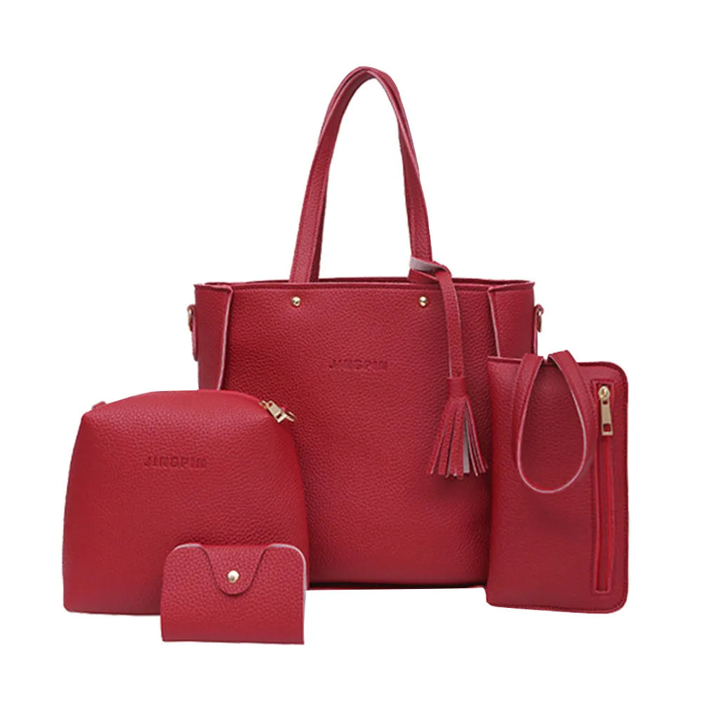 SIGNATURE 4-TEILIGES SET – LUXURIÖSE MINIMALISTISCHE HANDTASCHEN