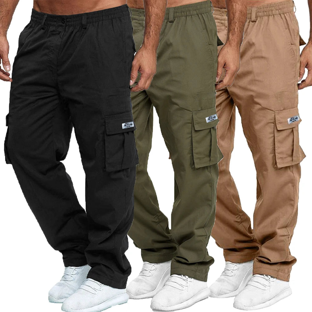 MEN'S CARGO PANTS – MULTI-POCKET OUTDOOR CASUAL WEAR