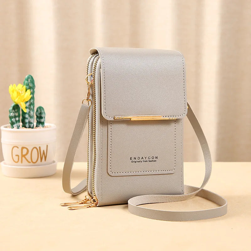 TOUCH SCREEN PHONE PURSE – CROSSBODY WALLET & MULTI-COMPARTMENT ORGANIZER