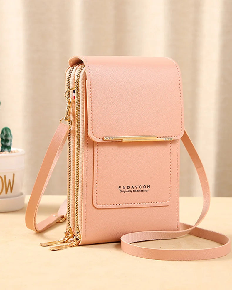 TOUCH SCREEN PHONE PURSE – CROSSBODY WALLET & MULTI-COMPARTMENT ORGANIZER