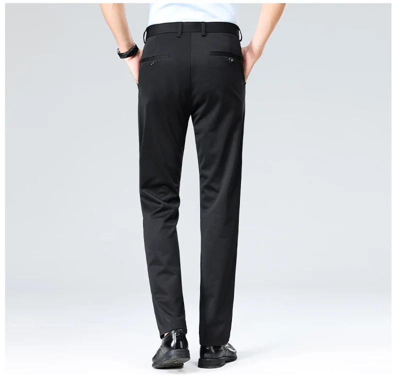 Men's Formal Dress Suit Pants - Business Casual Trousers