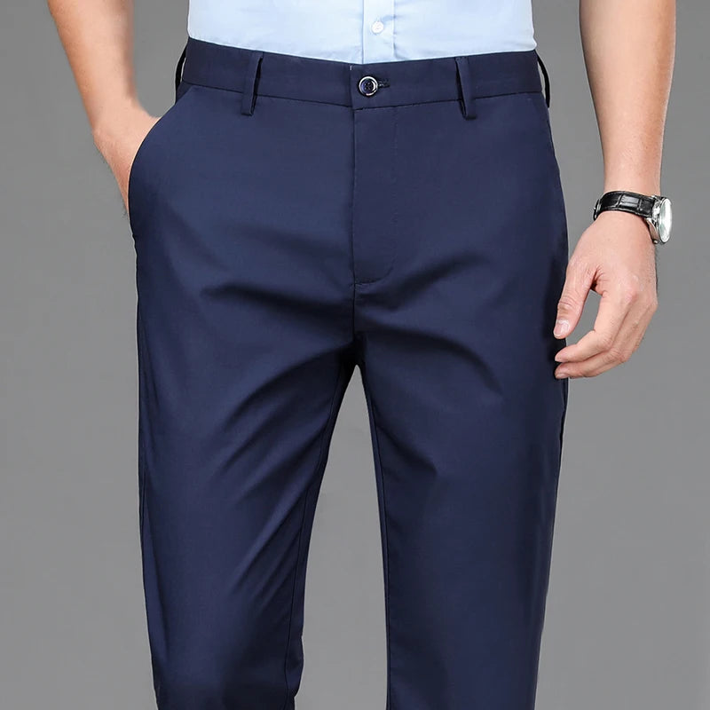 Men's Stretch Suit Pants - Quick-Dry Smart Casual Trousers