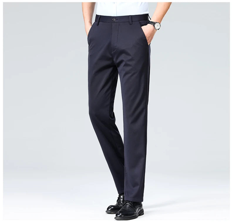 Men's Formal Dress Suit Pants - Business Casual Trousers