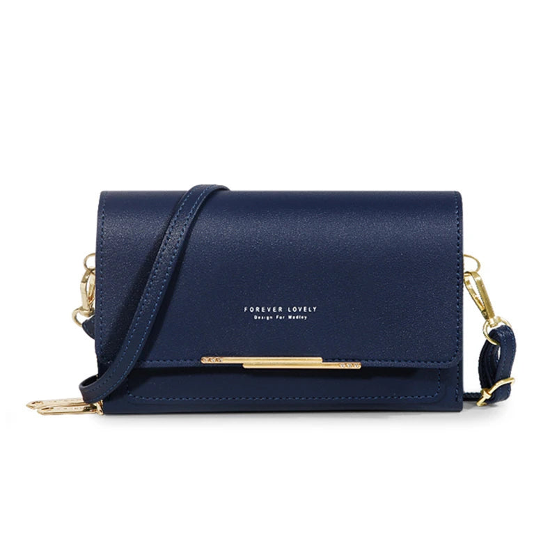 LUXE MULTI-COMPARTMENT CROSSBODY – LEATHER & GOLD ACCENTS