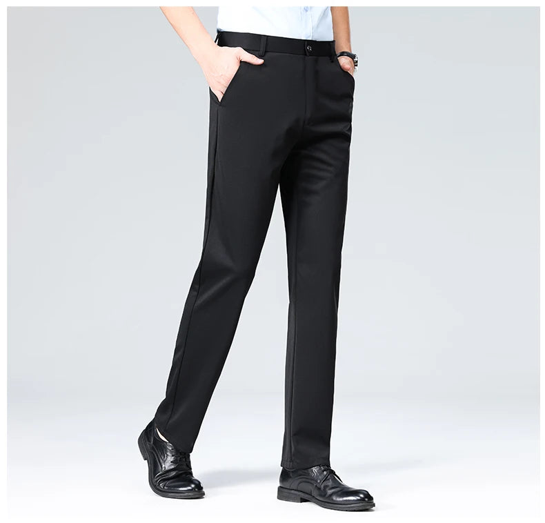 Men's Formal Dress Suit Pants - Business Casual Trousers