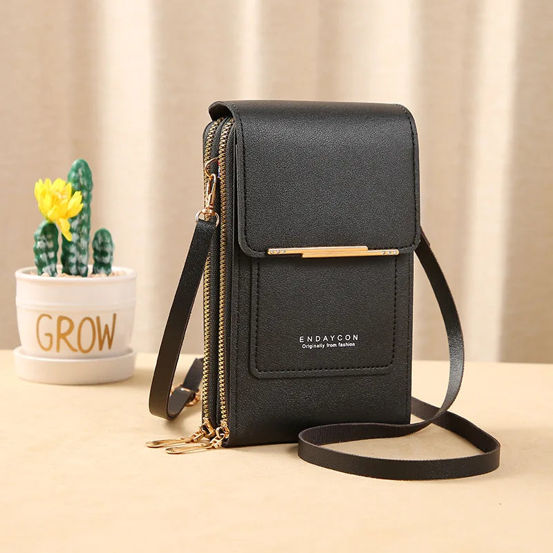 TOUCH SCREEN PHONE PURSE – CROSSBODY WALLET & MULTI-COMPARTMENT ORGANIZER