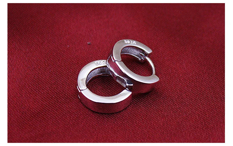 Mini Hoop Earrings - 925 Sterling Silver Huggie Hoops for Women & Men
