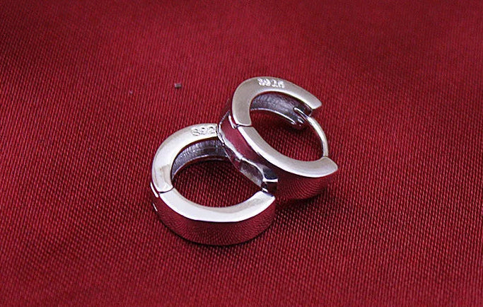 Mini Hoop Earrings - 925 Sterling Silver Huggie Hoops for Women & Men
