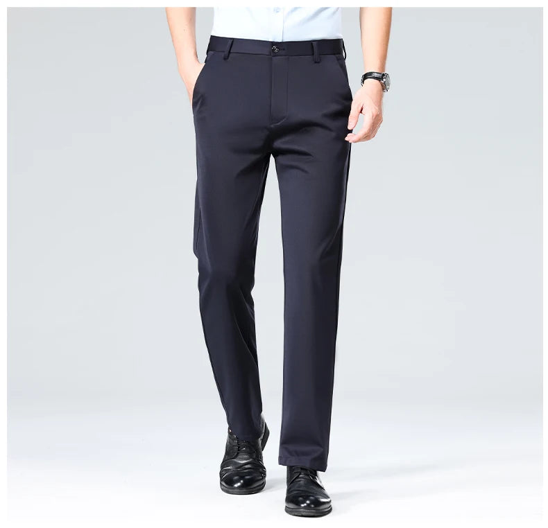 Men's Formal Dress Suit Pants - Business Casual Trousers