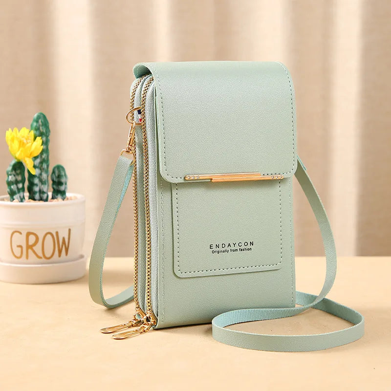 TOUCH SCREEN PHONE PURSE – CROSSBODY WALLET & MULTI-COMPARTMENT ORGANIZER
