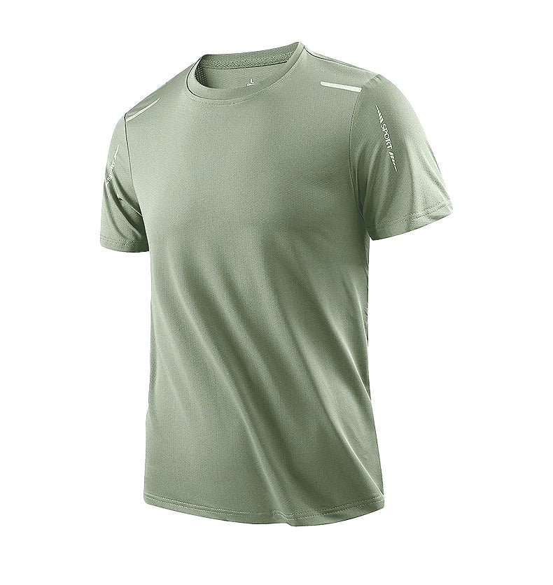 Men's Quick-Dry Athletic T-Shirt - Breathable Outdoor Sports Tee