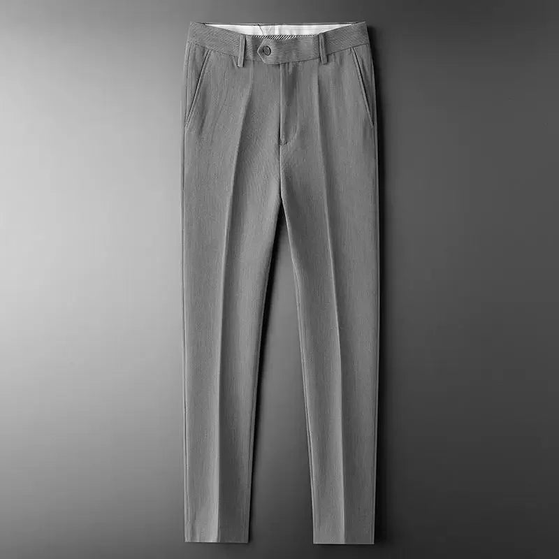 Men's Premium Draped Pants - Luxury Straight Fit Dress