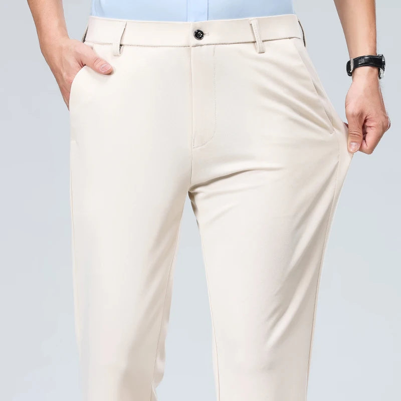 Men's Formal Dress Suit Pants - Business Casual Trousers