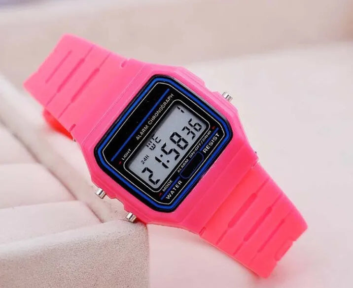 Digital Sports Watch - Waterproof LED Wristwatch for Men & Women