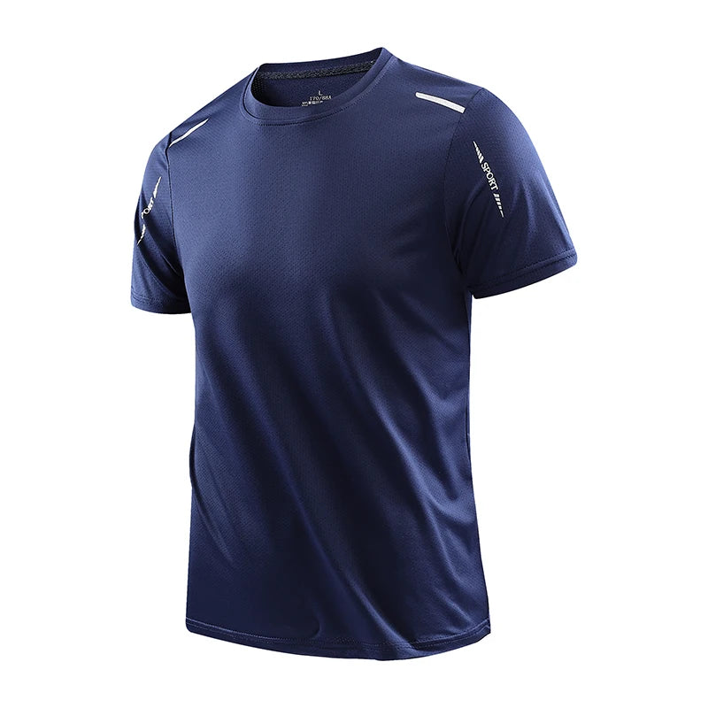 Men's Quick-Dry Athletic T-Shirt - Breathable Outdoor Sports Tee
