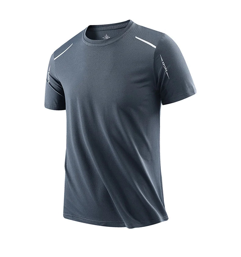 Men's Quick-Dry Athletic T-Shirt - Breathable Outdoor Sports Tee