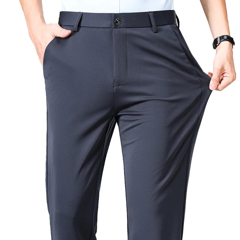 Men's Formal Dress Suit Pants - Business Casual Trousers