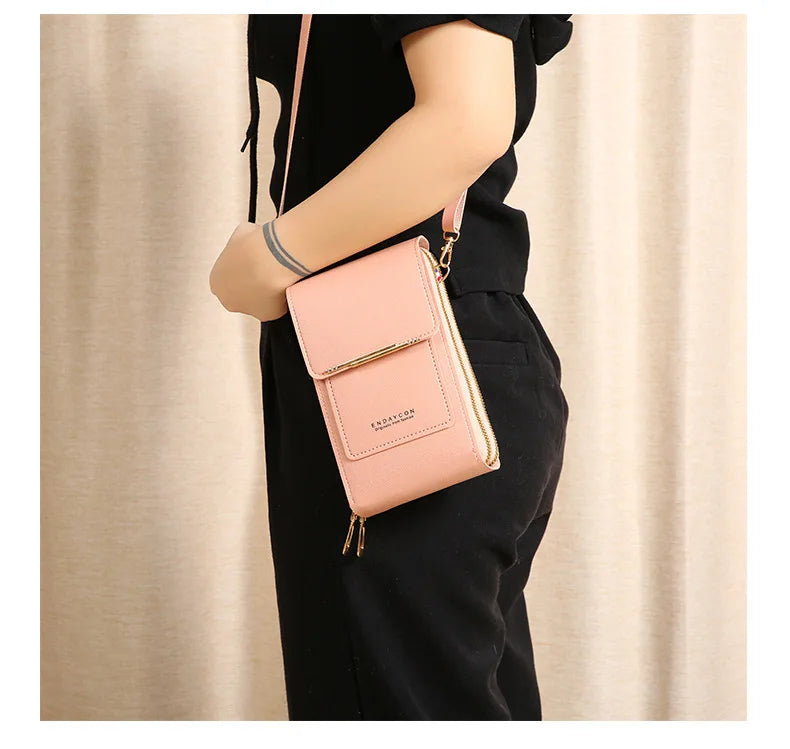 TOUCH SCREEN PHONE PURSE – CROSSBODY WALLET & MULTI-COMPARTMENT ORGANIZER