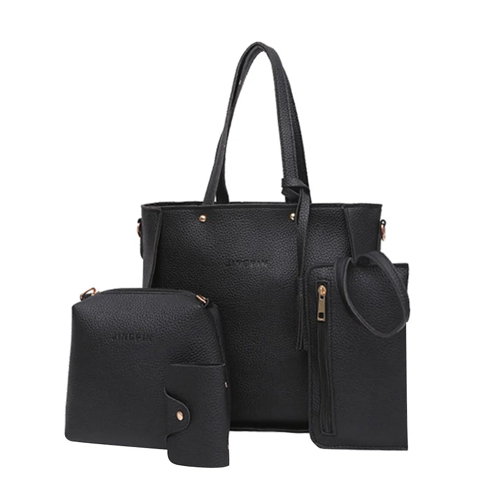 SIGNATURE 4-TEILIGES SET – LUXURIÖSE MINIMALISTISCHE HANDTASCHEN