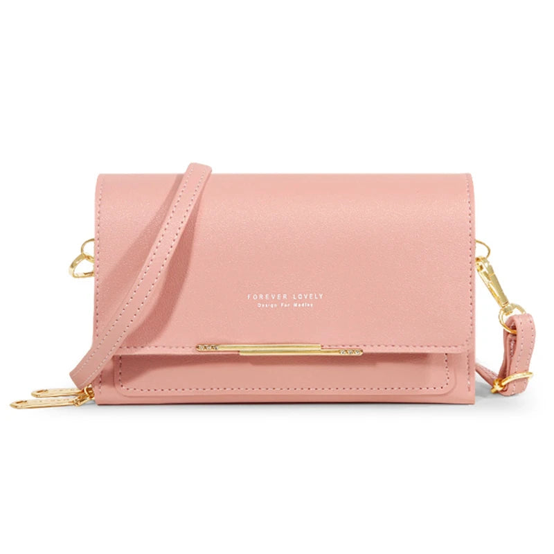 LUXE MULTI-COMPARTMENT CROSSBODY – LEATHER & GOLD ACCENTS