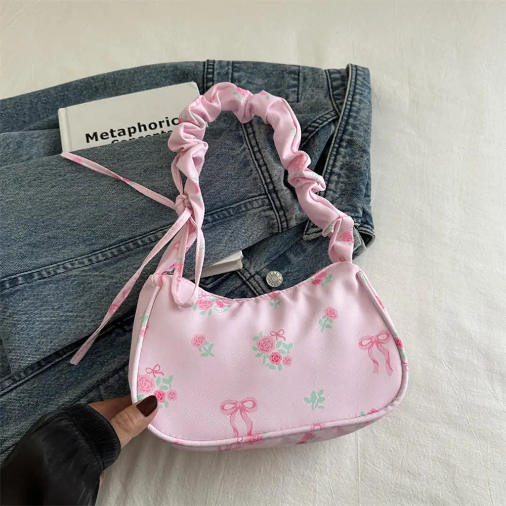 Women's Pleated Shoulder Bag - Trendy Underarm Handbag