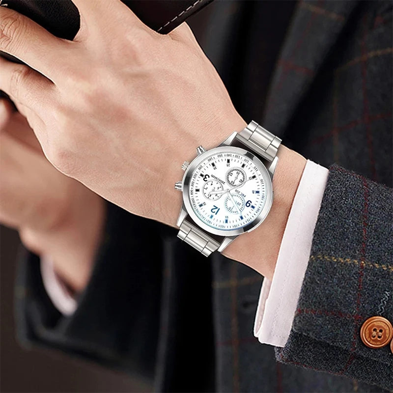 Men's Business Watch - Stainless Steel Quartz Watch