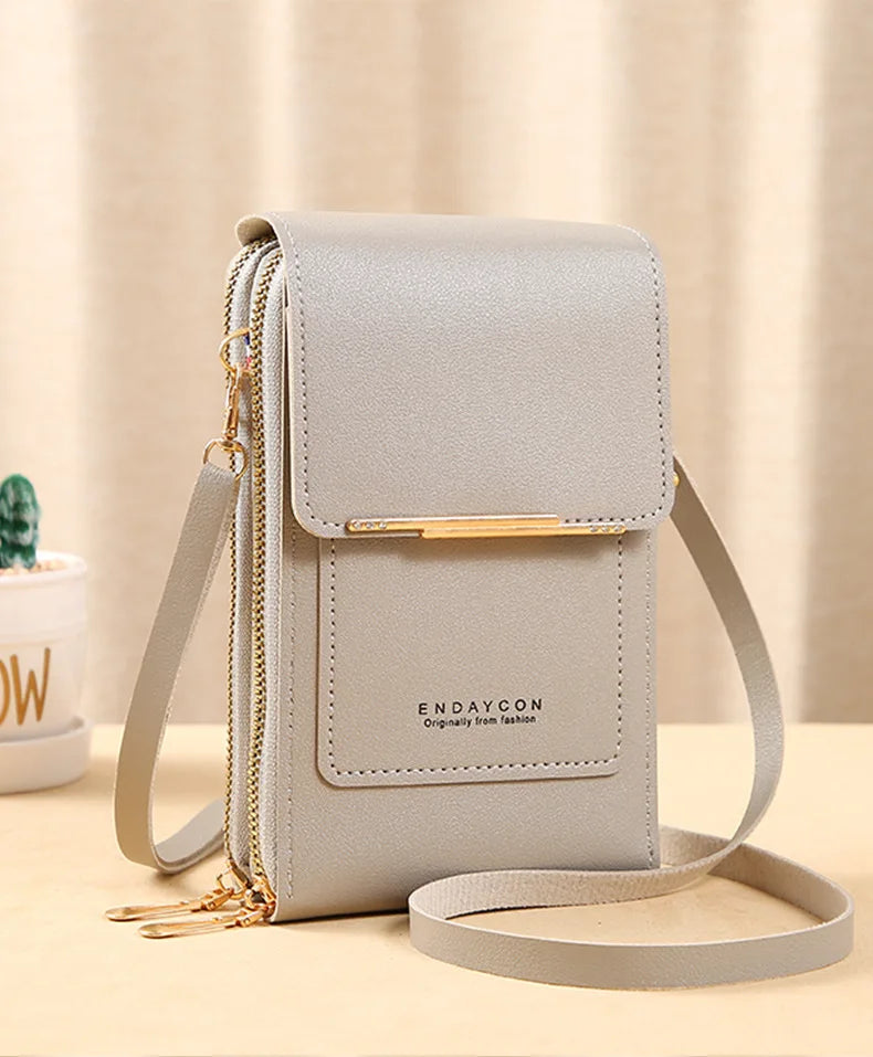 TOUCH SCREEN PHONE PURSE – CROSSBODY WALLET & MULTI-COMPARTMENT ORGANIZER