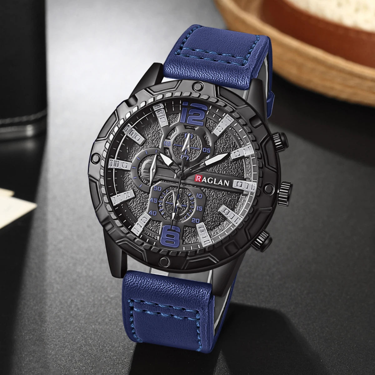 Men's Leather Watch - Classic Fashion Wristwatch