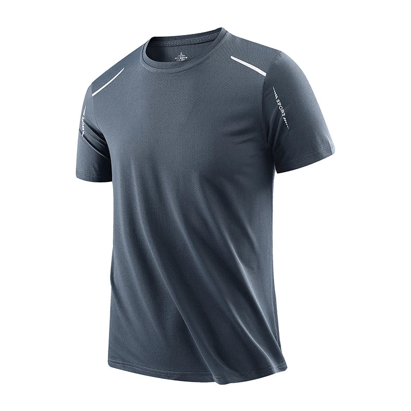 Men's Quick-Dry Athletic T-Shirt - Breathable Outdoor Sports Tee