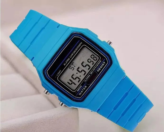 Digital Sports Watch - Waterproof LED Wristwatch for Men & Women
