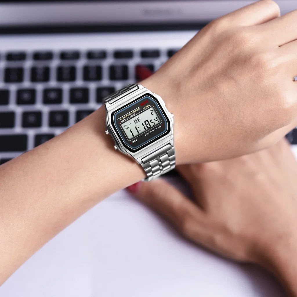 Digital Sports Watch - Waterproof LED Wristwatch for Men & Women