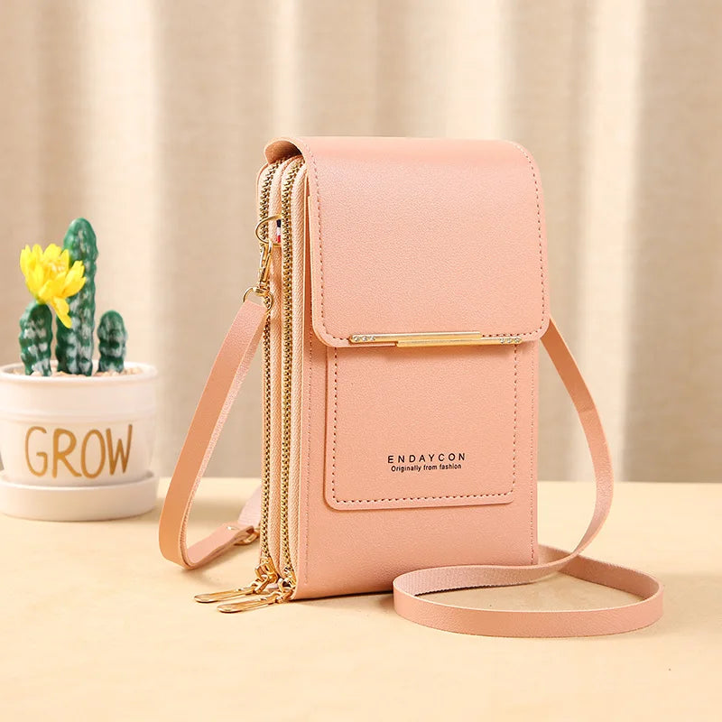 TOUCH SCREEN PHONE PURSE – CROSSBODY WALLET & MULTI-COMPARTMENT ORGANIZER