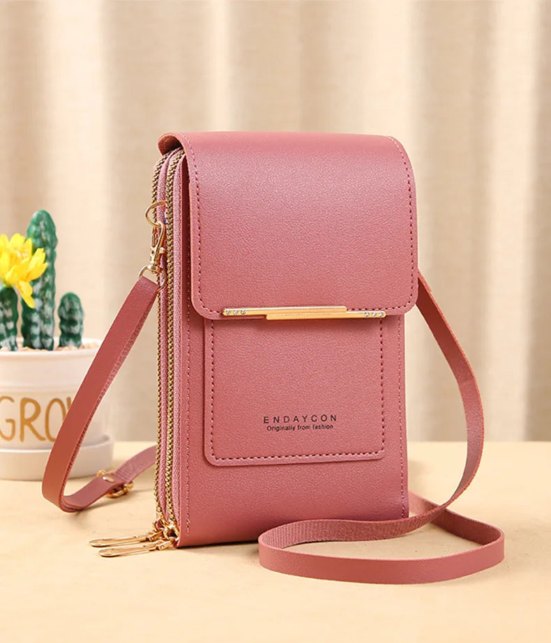 TOUCH SCREEN PHONE PURSE – CROSSBODY WALLET & MULTI-COMPARTMENT ORGANIZER