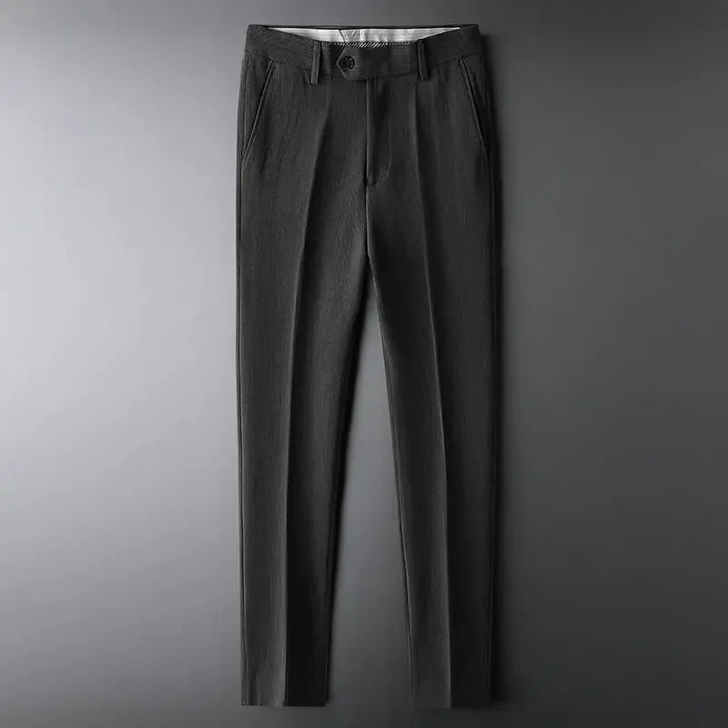 Men's Premium Draped Pants - Luxury Straight Fit Dress
