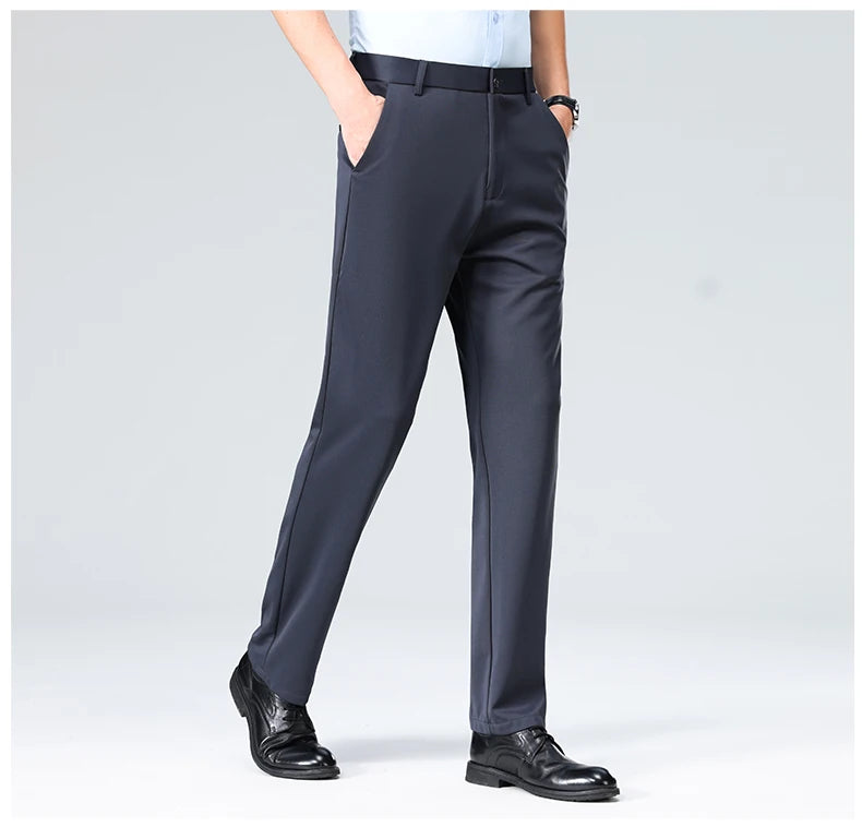 Men's Formal Dress Suit Pants - Business Casual Trousers