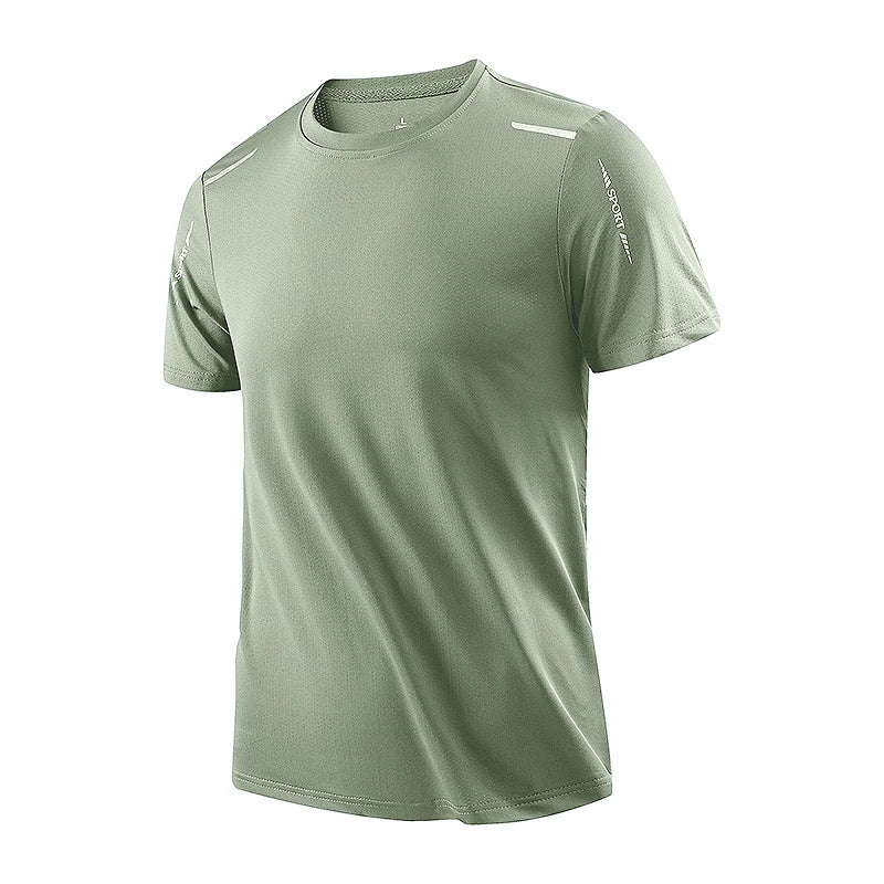 Men's Quick-Dry Athletic T-Shirt - Breathable Outdoor Sports Tee