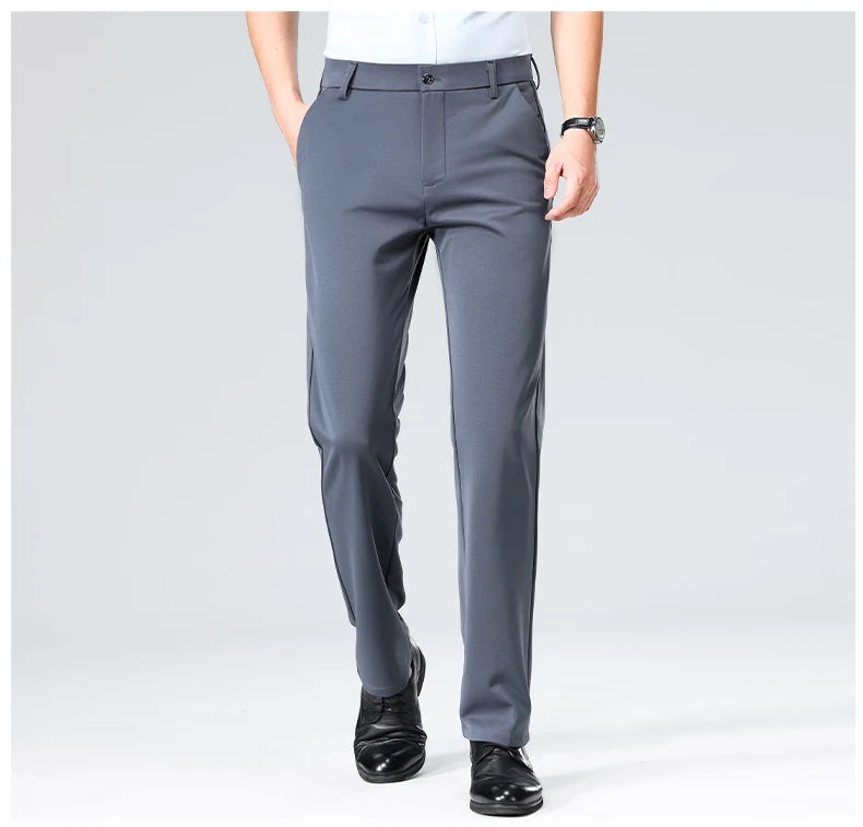 Men's Formal Dress Suit Pants - Business Casual Trousers