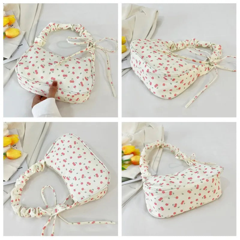 Women's Pleated Shoulder Bag - Trendy Underarm Handbag