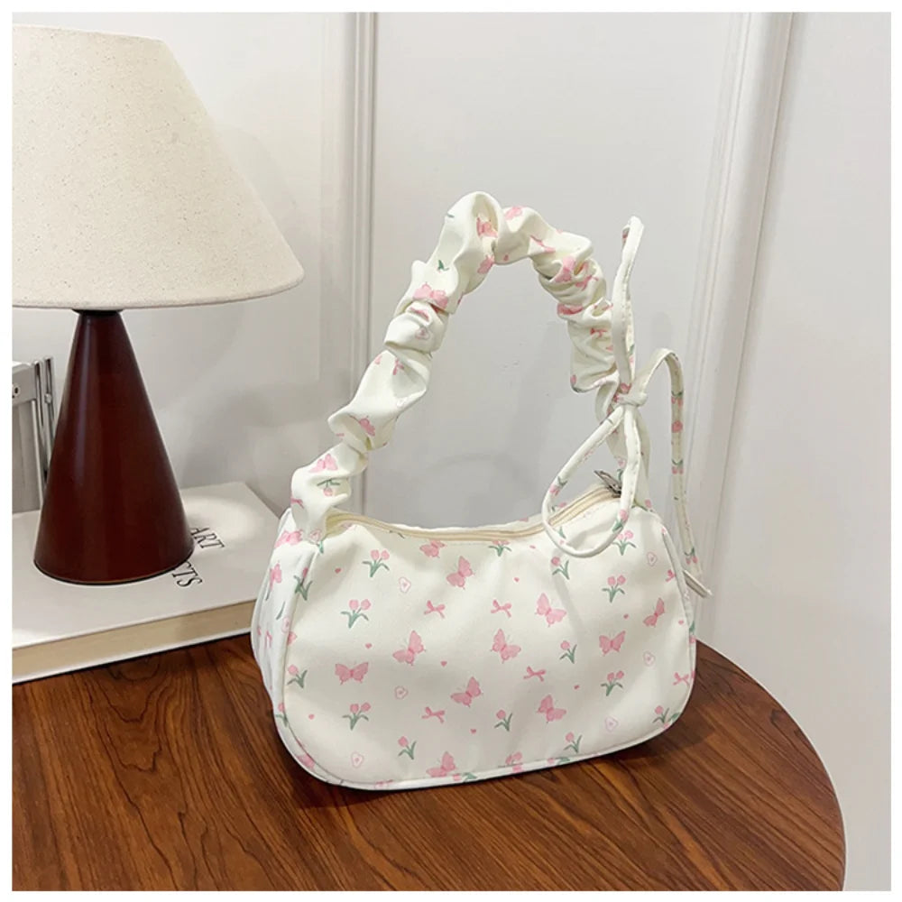 Women's Pleated Shoulder Bag - Trendy Underarm Handbag