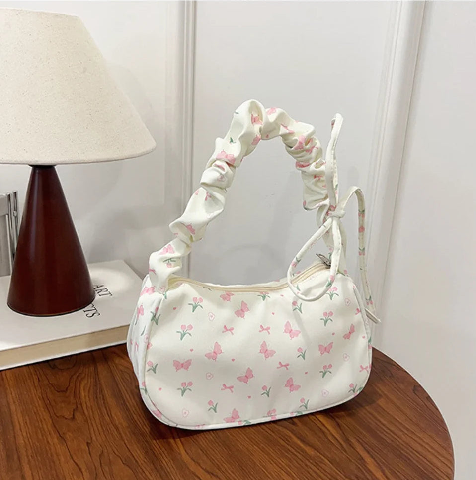 Women's Pleated Shoulder Bag - Trendy Underarm Handbag