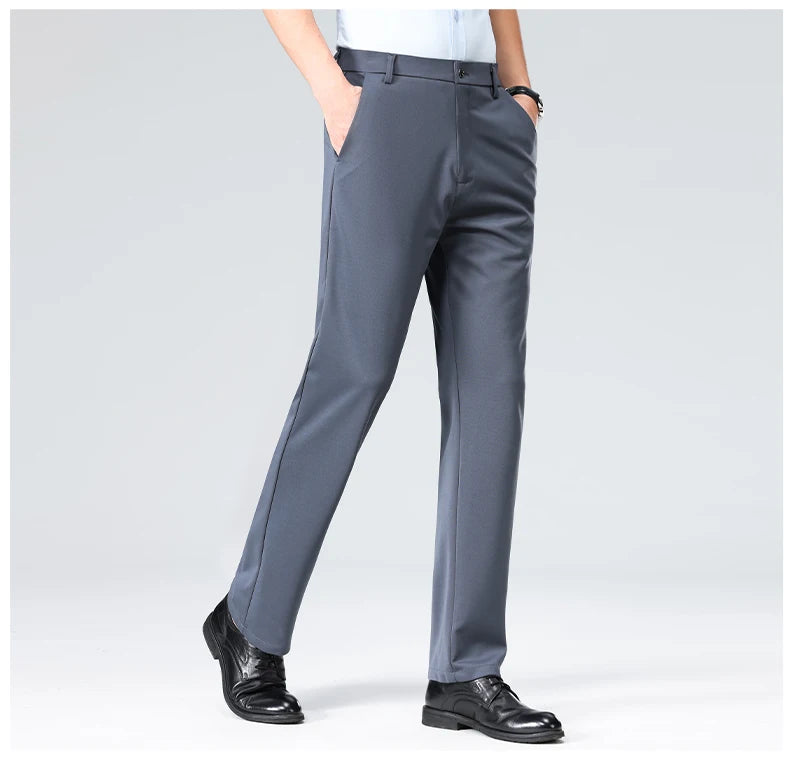 Men's Formal Dress Suit Pants - Business Casual Trousers