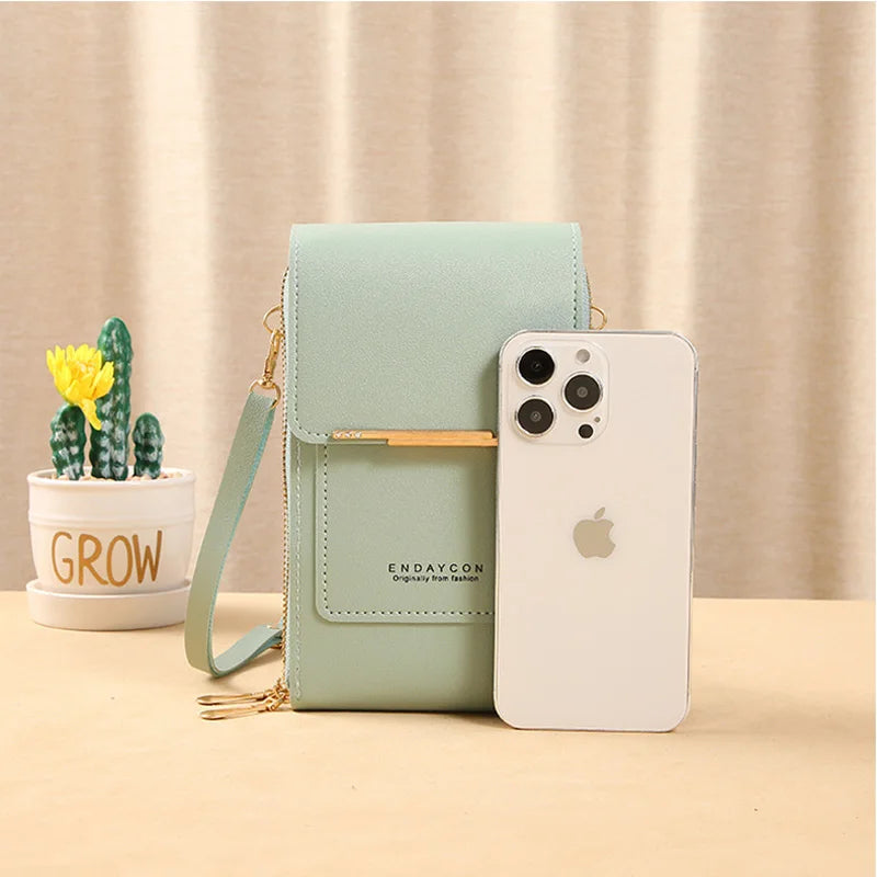 TOUCH SCREEN PHONE PURSE – CROSSBODY WALLET & MULTI-COMPARTMENT ORGANIZER