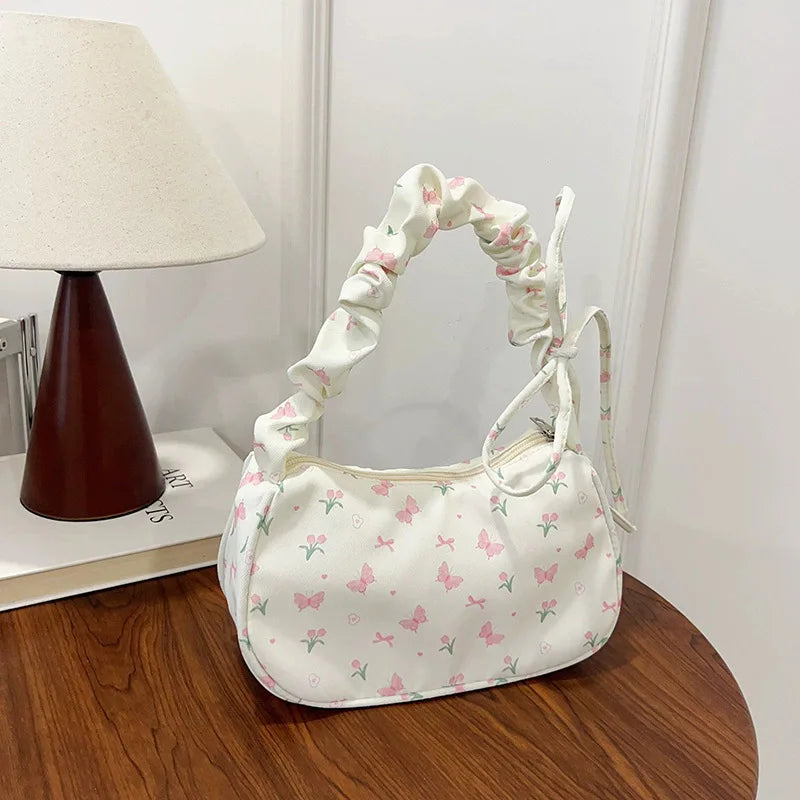 Women's Pleated Shoulder Bag - Trendy Underarm Handbag