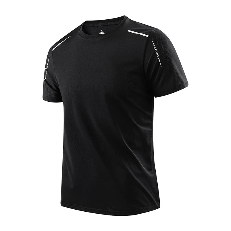 Men's Quick-Dry Athletic T-Shirt - Breathable Outdoor Sports Tee
