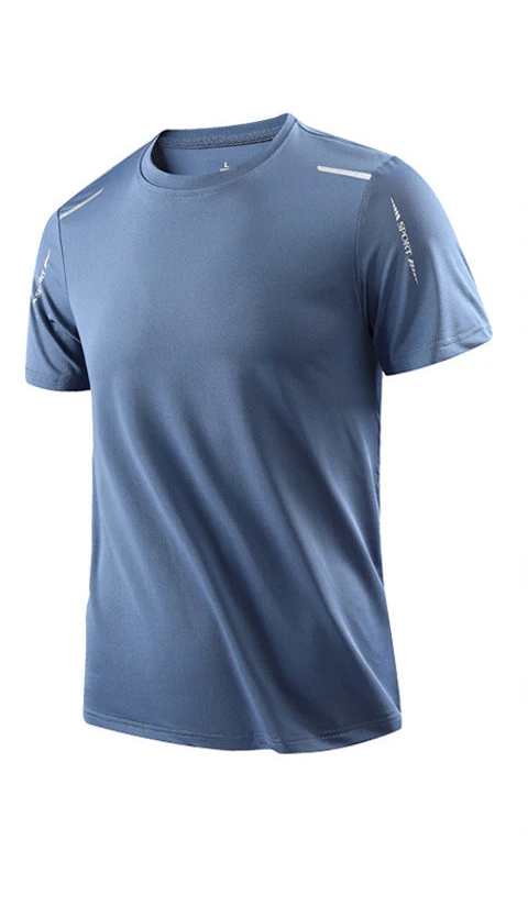 Men's Quick-Dry Athletic T-Shirt - Breathable Outdoor Sports Tee