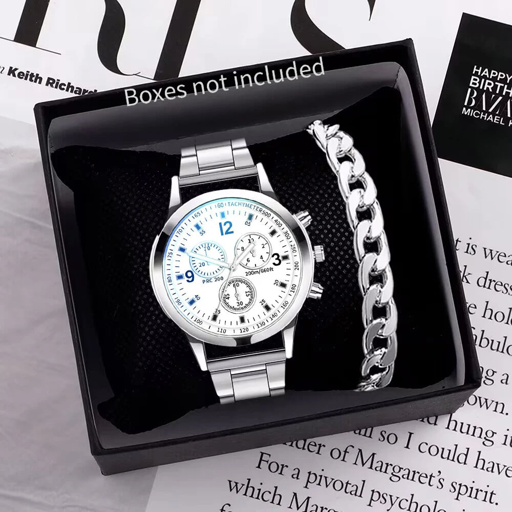 Men's Business Watch - Stainless Steel Quartz Watch