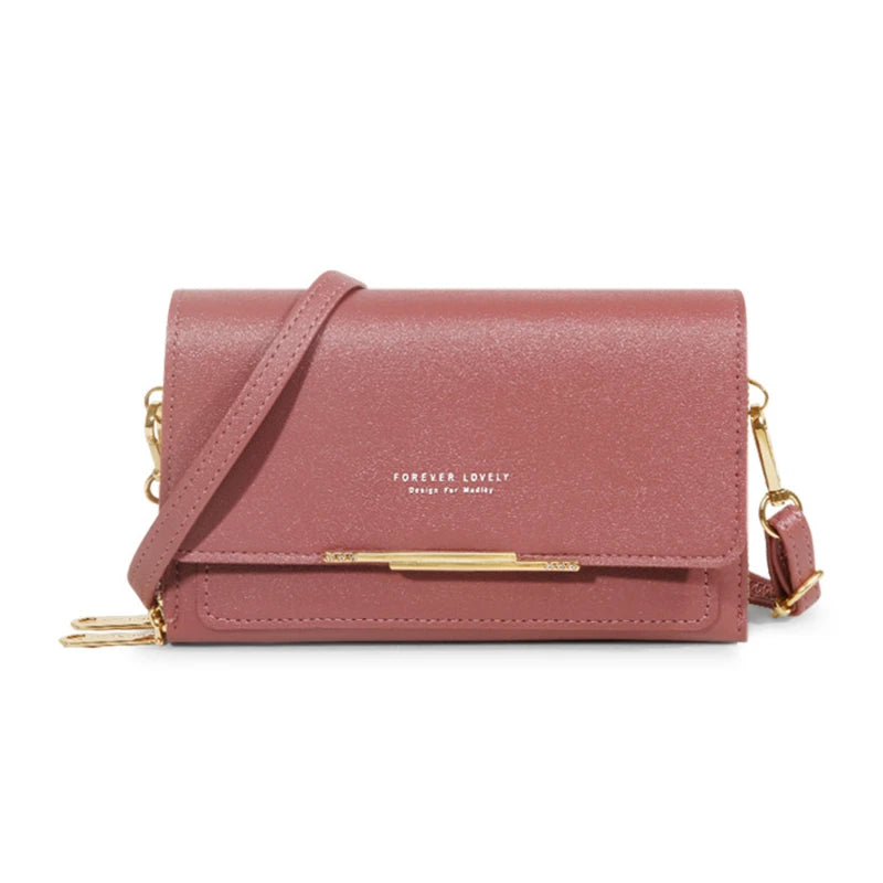 LUXE MULTI-COMPARTMENT CROSSBODY – LEATHER & GOLD ACCENTS